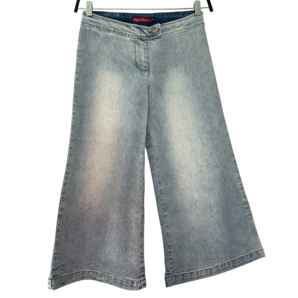 K.I.T. Wide Leg Cropped Jeans 5/6